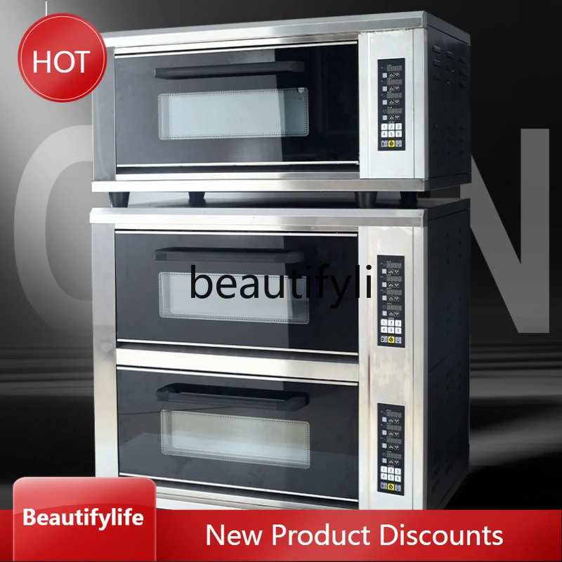 

A61 Electric Oven with Steam for Pizza, Bread, and Cake Shop, Timed Baking Electric Oven for Commercial Use