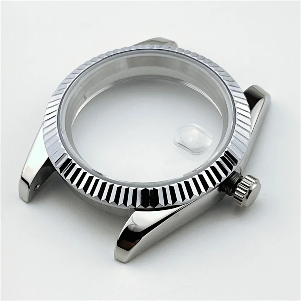 NH35 حالة تسجيل 39 مللي متر تعديل الجدول الميكانيكية NH34 NH36 7S26 موبايل الياقوت الزجاج الطلب مؤشر توهج 316 الدقة الصلب