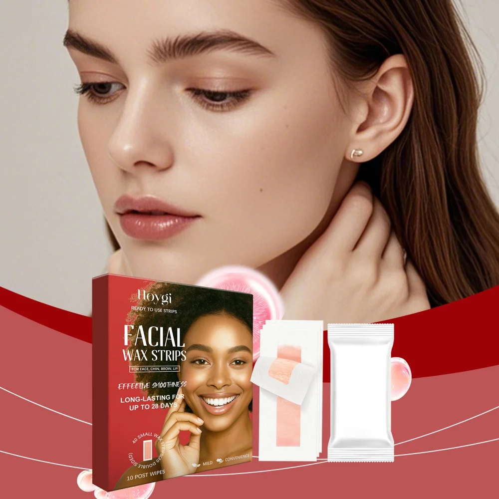 

Facial hair removal wax paper - portable tear and pull type lip hair removal and armpit hair removal tool, gentle and painless