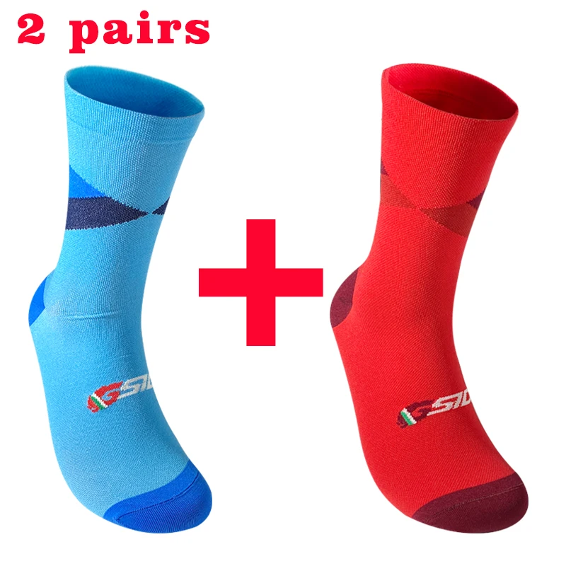 2pairs Professionelle Radfahren Socken Atmungsaktive Road Fahrrad Socken Männer Frauen Outdoor Sport Racing Sport Socken Hohe Qualität – Detail 2