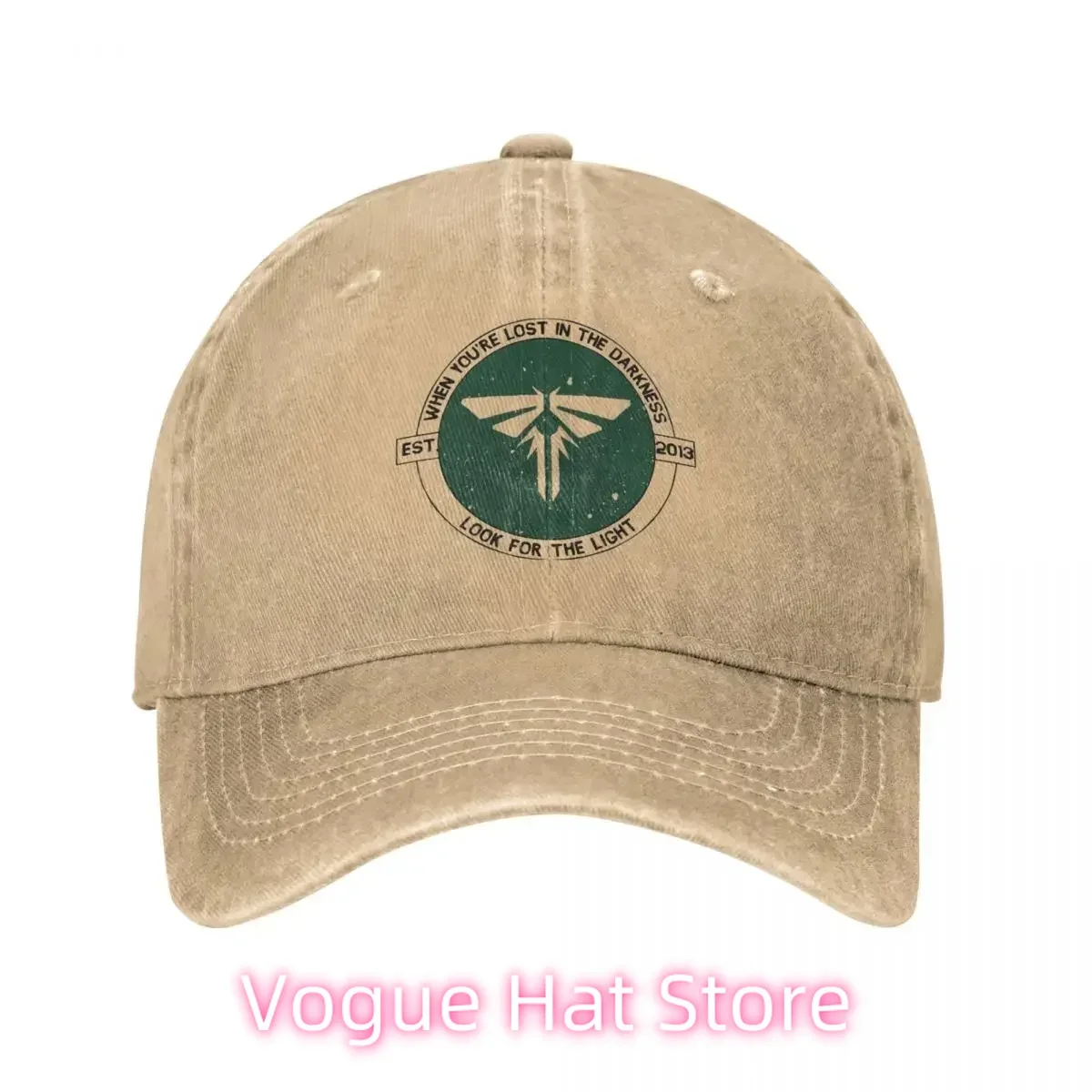 

The Last Of Us Fireflies Logo Baseball Caps Vintage Distressed Denim Headwear Unisex Style Outdoor Summer Hats Cap