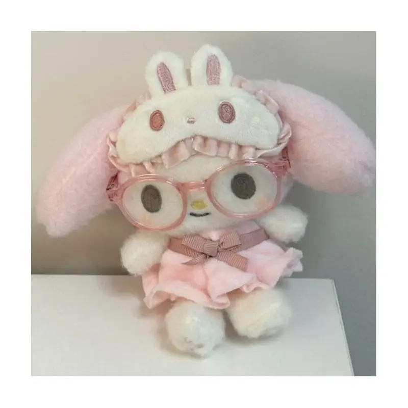 Maska na oczy My Melody, pluszowa maska do spania, zabawka, kawaii breloczek, zawieszka do torby, dekoracja dla dziewczynek, idealny prezent świąteczny, miękka maska pluszowa.