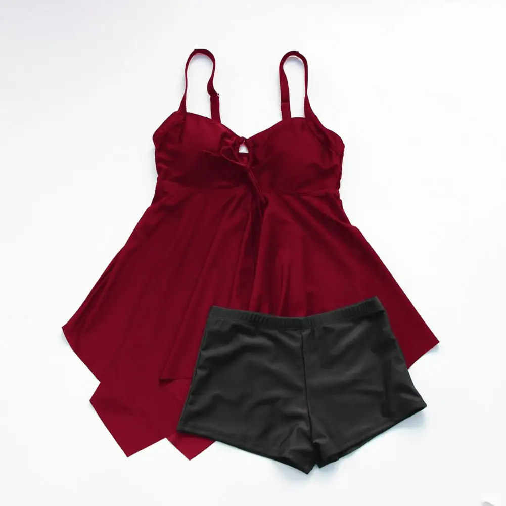 2025 New Sexy Two-piece Bikini Women's Dress Solid Sling Swimsuit Backless Swimwear Tight  Push Up Beach Skirt Bathing Suit