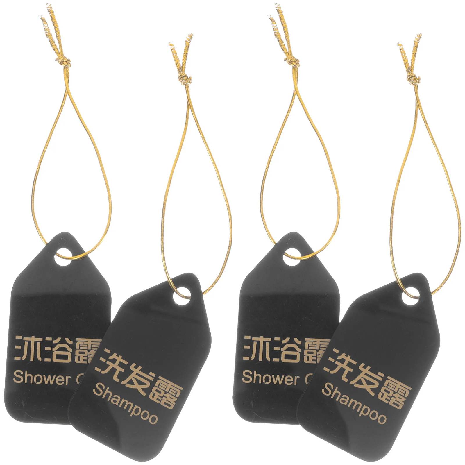 مجموعة واحدة من علامات ملصقات شامبو وجل الاستحمام من الأكريليك لموزع مستلزمات الحمام في الفندق لتحديد علامات إمداد الحمام