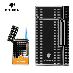 New Cohiba Cohiba Langsheng Lighter in Stock Windproof Inflatable Direct Charge Cigar Igniter Opener Gift Portable Small Tool