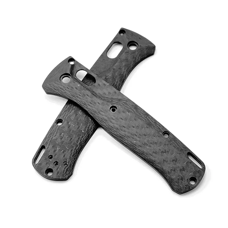 

A Pair 3K Full Carbon Fiber Patch Handles for Benchmade Bugout 535 Carbon Fiber Grip Folding Tool Shank DIY