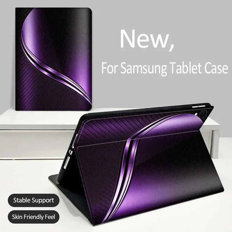 Blue purple luxury pattern Tablet Case For Samsung Galaxy Tab A A7 A8 A9 A11 S6 S11 Lite Plus 10.1 10.4 10.5 Inch 2022 2025