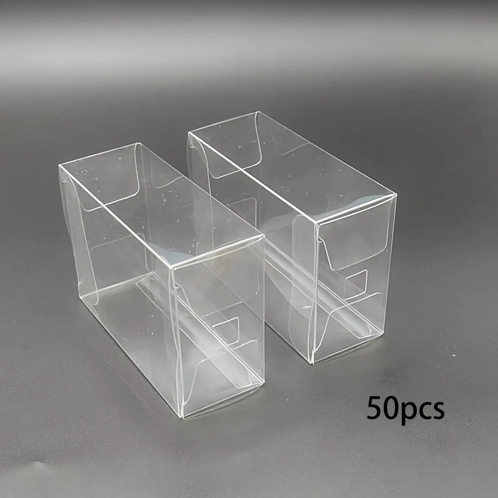 50 stuks 1/64 Model Auto Vitrine Duidelijke Opbergdoos Duurzaamheid Showcase Praktische Case voor Miniatuur Beeldjes