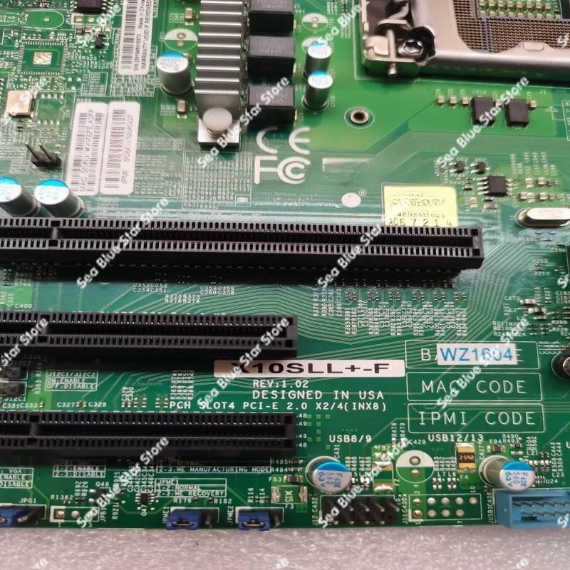 Industrial  Board X10SLL + -F Computer Single-channel Server Main Board LGA1150 E3-1200 Series V3 Second-hand  Main Board