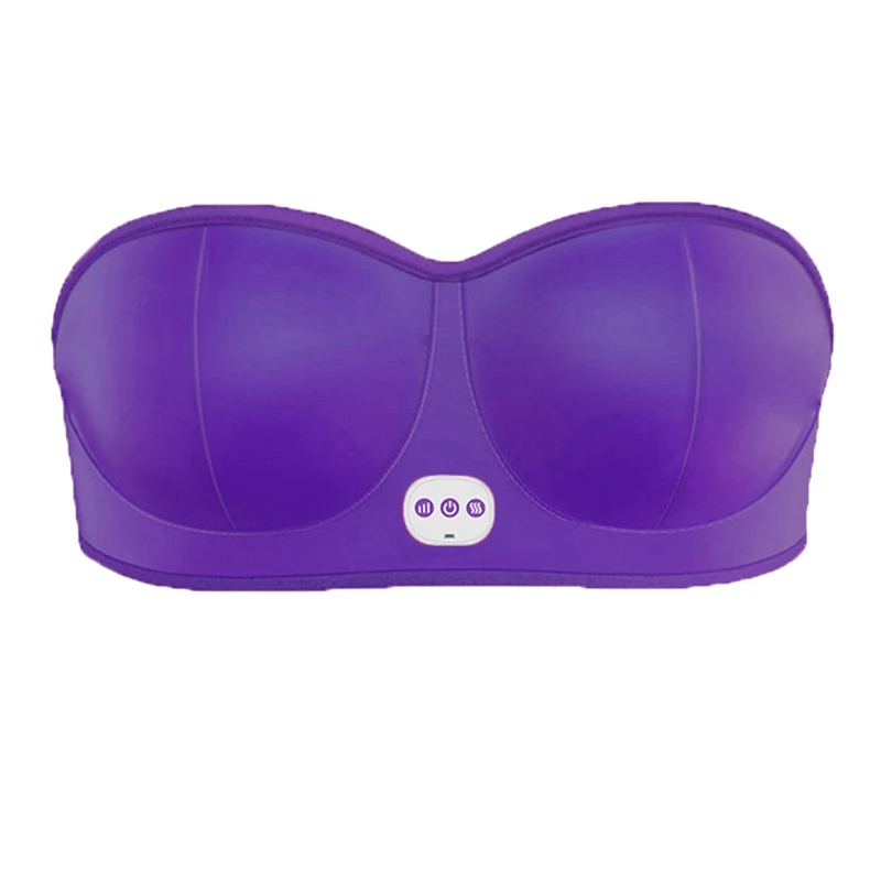 تدليك الصدر، مدلك الثدي الكهربائي الذكي، حمالة صدر USB قابلة لإعادة الشحن مع وظيفة تدليك متعددة الوظائف