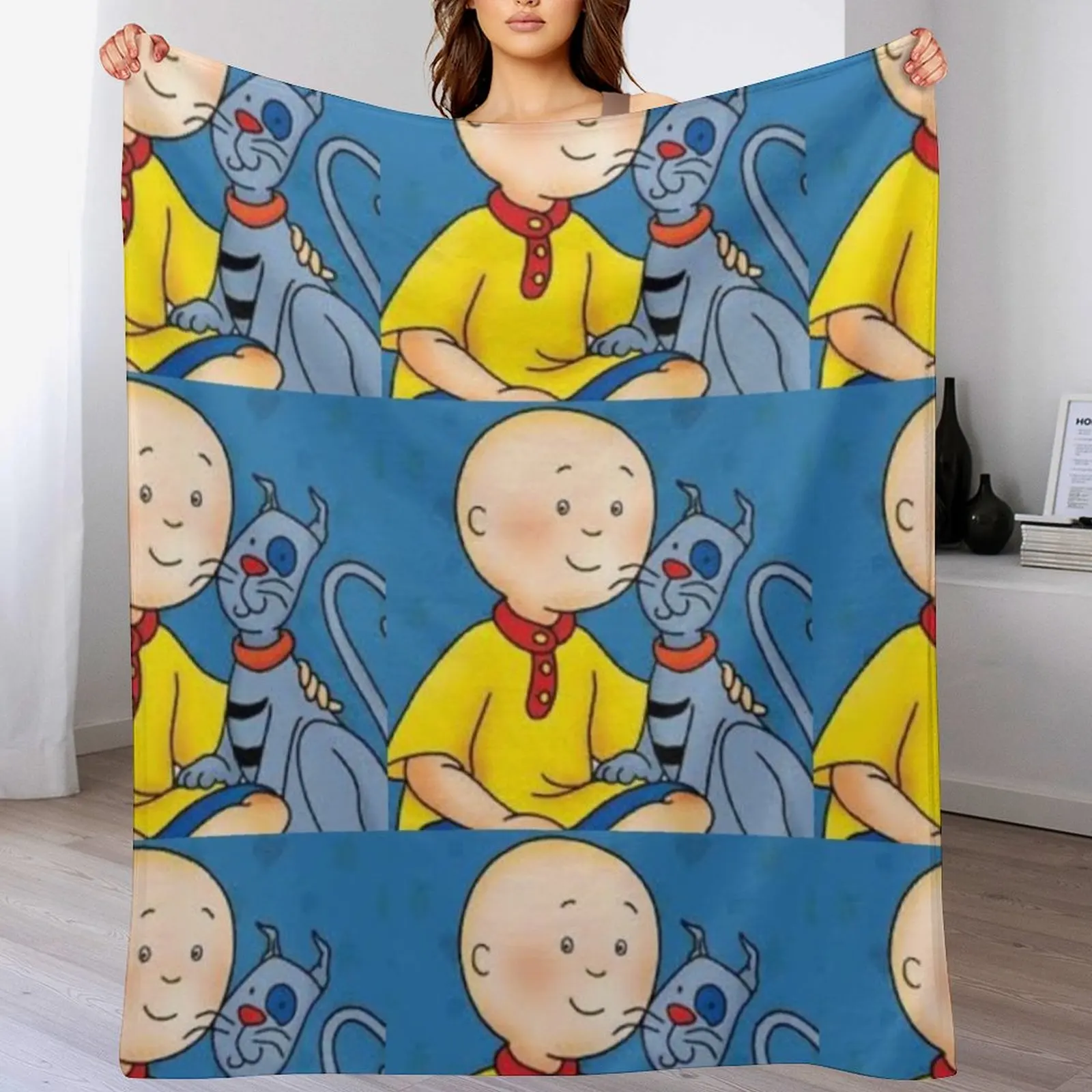 Caillou :D Throw Blanket Luxury St cosplay anime For Decorative Sofa Retros Blankets