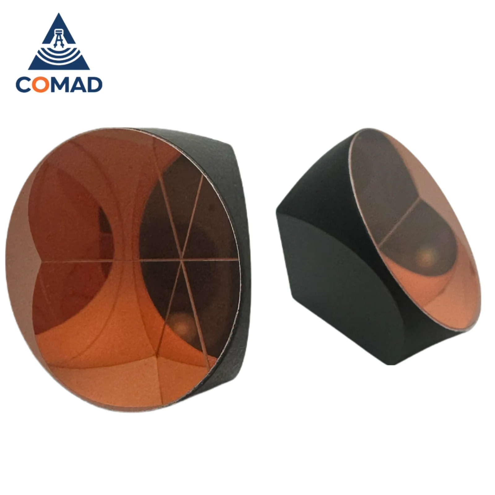 

10Pcs Copper Coated & Sliver 1inch Corner Cube Diameter 25.4mm Prism Trihedral Retroreflector 5 Arc Secs Return Beam Prism