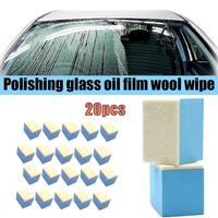 Car Glass Oil Film Cleaning Sponge Windshield Wool Felt Brush Wiper Polishing Sponges Car Oil Dusty Removal Tools Accessories