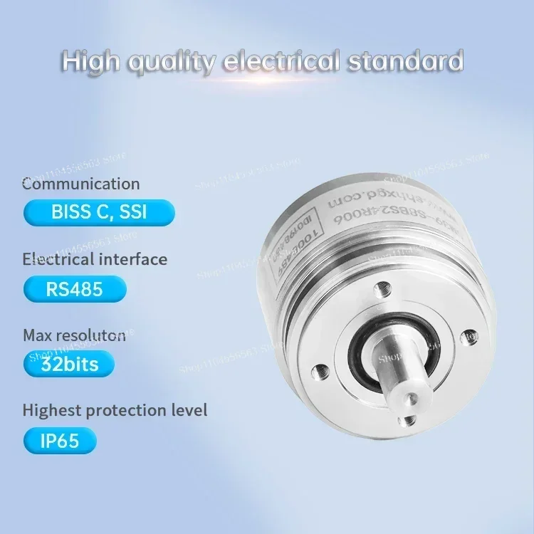 SM39 Mini Absolute Rotary Encoder 39mm 24-Bit with BiSS C/SSI RS485 Interface