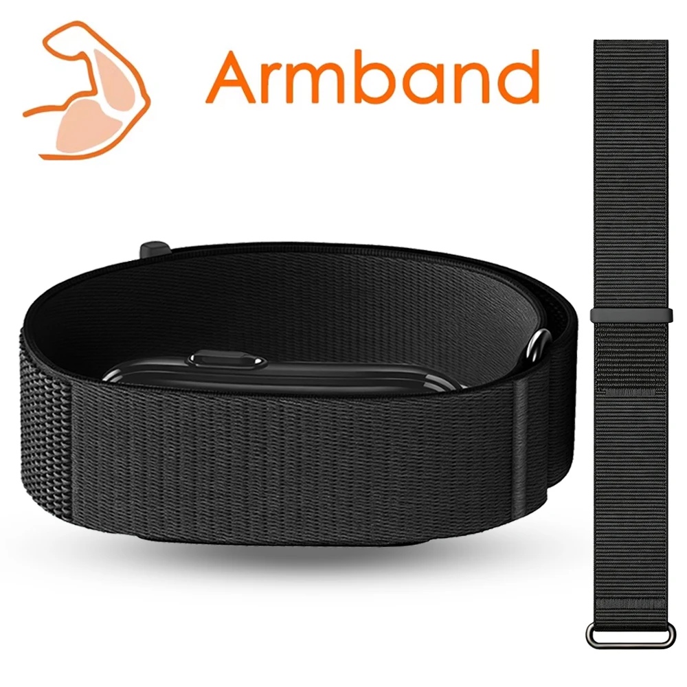 Nylon-Armband für Garmin CIRQA Smart Band, Verstellbares Elastisches Fitness-Tracker-Ersatzarmband für Garmin CIRQA Zubehör