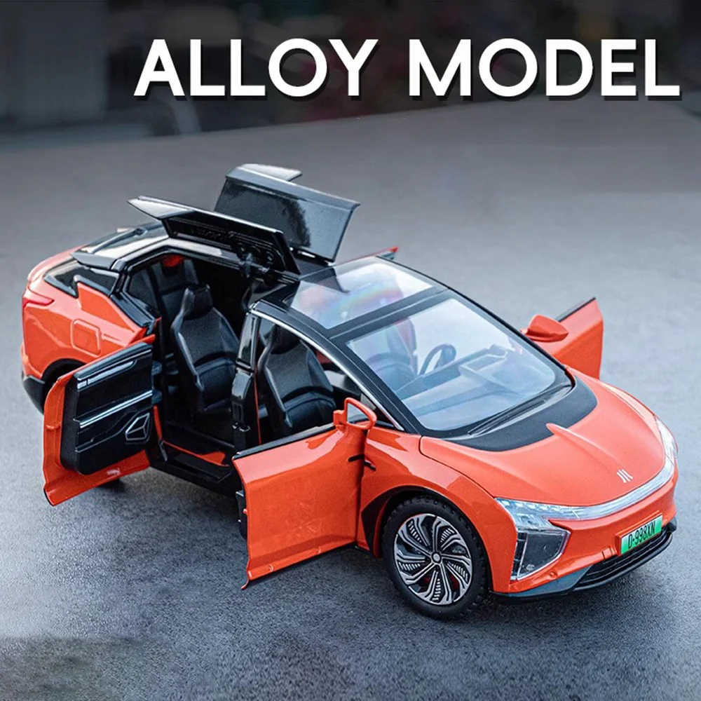 Schaal 1:22 HiPhi X Nieuwe Energie Auto Model Speelgoed Geluid Licht Trek Legering Diecast Voertuigen Modellen Decoratie Kinderen Verjaardagscadeau