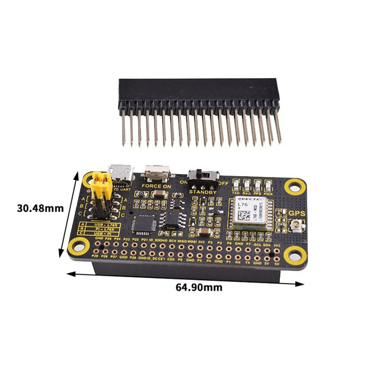GFR5-pour Raspberry Pi 4B GNSS Module carte d'extension GPS BEIDOU QZSS