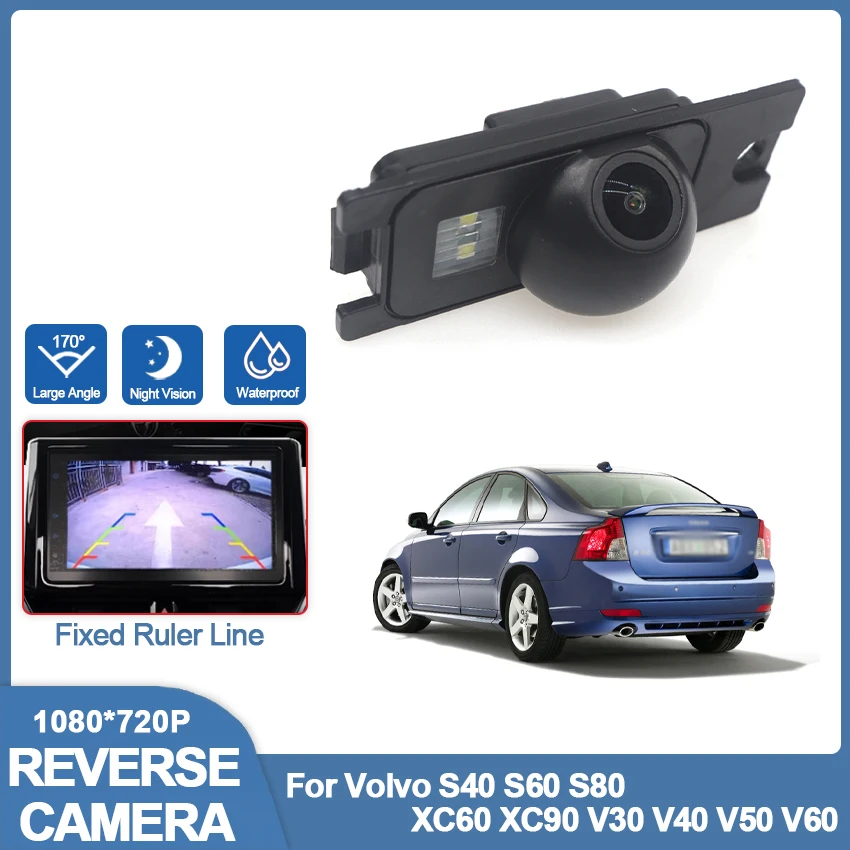 

HD 1080*720p Plate Light License Rear View Camera For Volvo S40 S60 S80 XC60 XC90 V30 V40 V50 V60 Night Vision Backup Camera