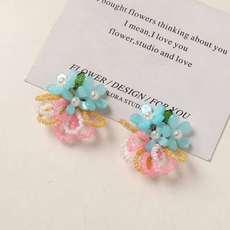 Handwoven Pink Petal Floral Cluster DIY Shoe Clips Multicolor for Summer Beach Clogs Sandals  Lightweight Non Slip Craft