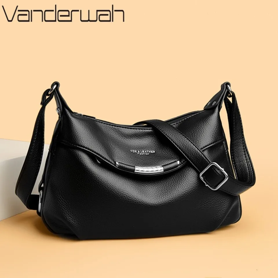 

Роскошная женская сумка из мягкой кожи, дизайнерская однотонная сумка через плечо для женщин, новая повседневная женская сумка-тоут A Main