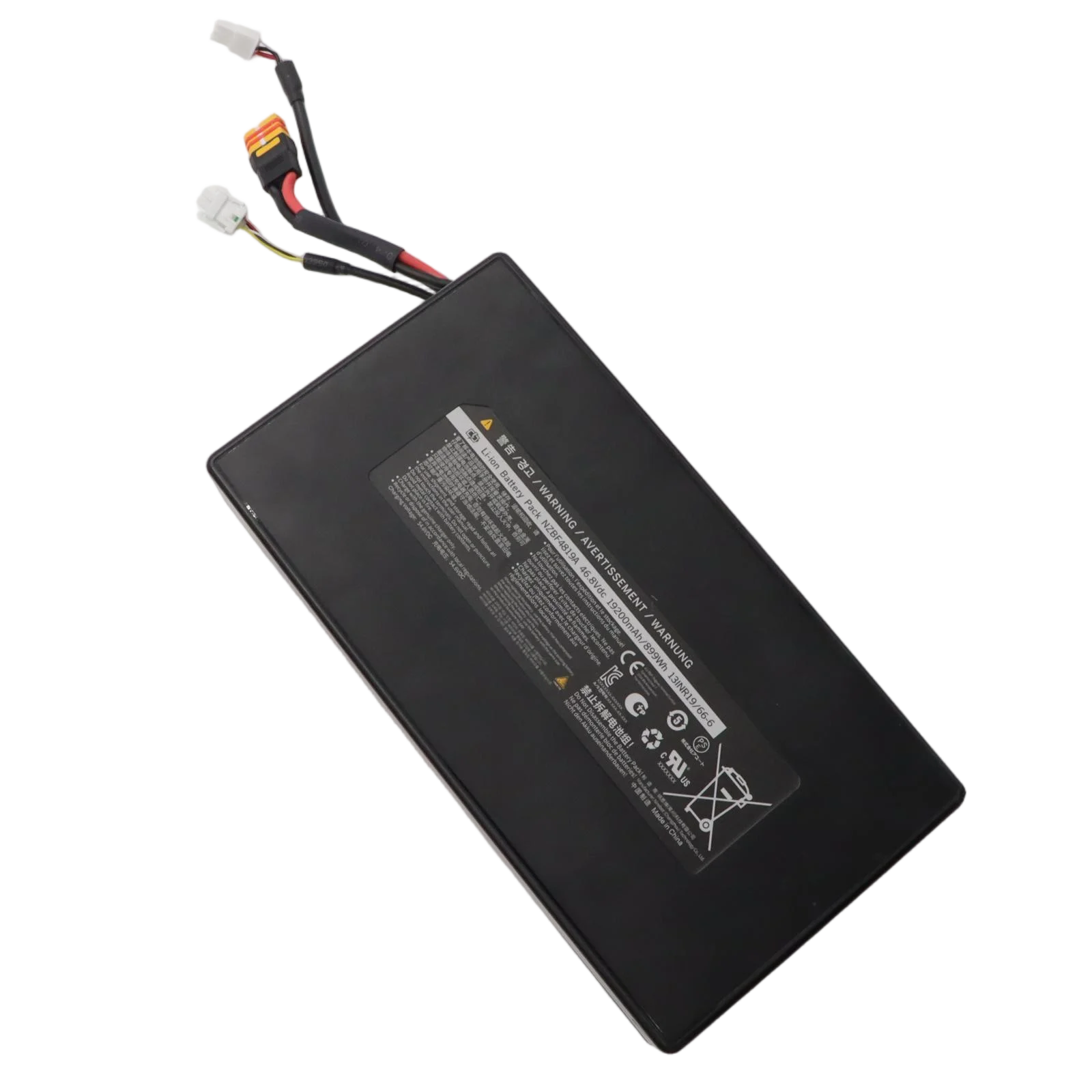 Batterie Li-ion 46.8V 899wh 19200mAh pour Ninebot de Segway GT3/G3/ZT3 Pro KickScooter batterie intégrée portée de conduite étendue