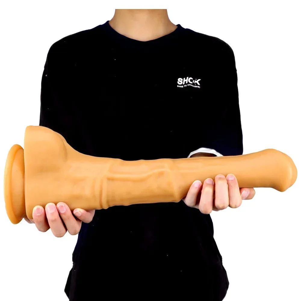 Horse Dildo Huge 2.2inch Diameter Realistic Huge Dildo Long 16.5inch Large Animal Dildos for Women Giant Horse Penis Sex Toys