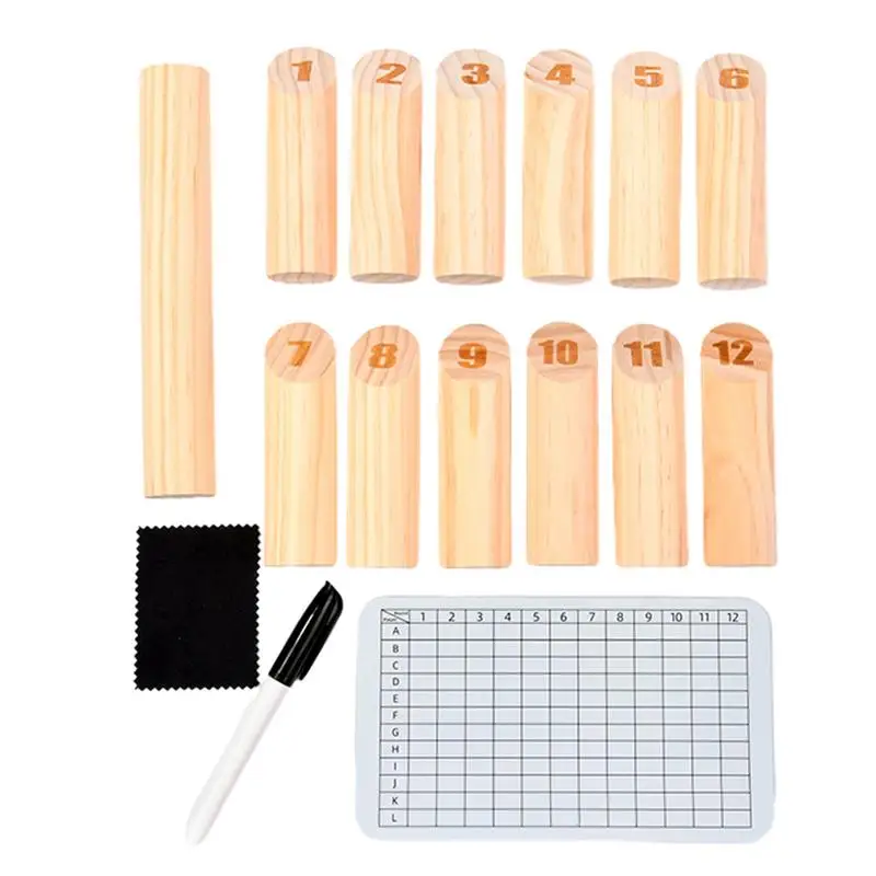 Kubb Yard Game Set interessante Wurfs piele Yard Games langlebiges und sicheres Kubb-Spiel Wikinger-Schachspiel für den Rasen im Freien