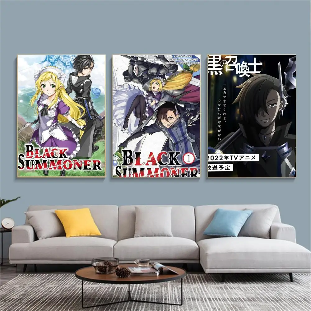 anime B-Black Summoner-R Painting Calligraphy Nature Inspired Artwork for Living Room  Home Decoration