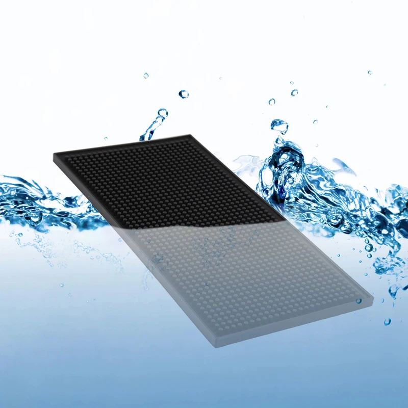 Beer Bar Mat Rubber Drip Tray Waterproof Heat Resistant Durable Kitchen Drain Mat Dish Drying Mat For Home Bar Cafe