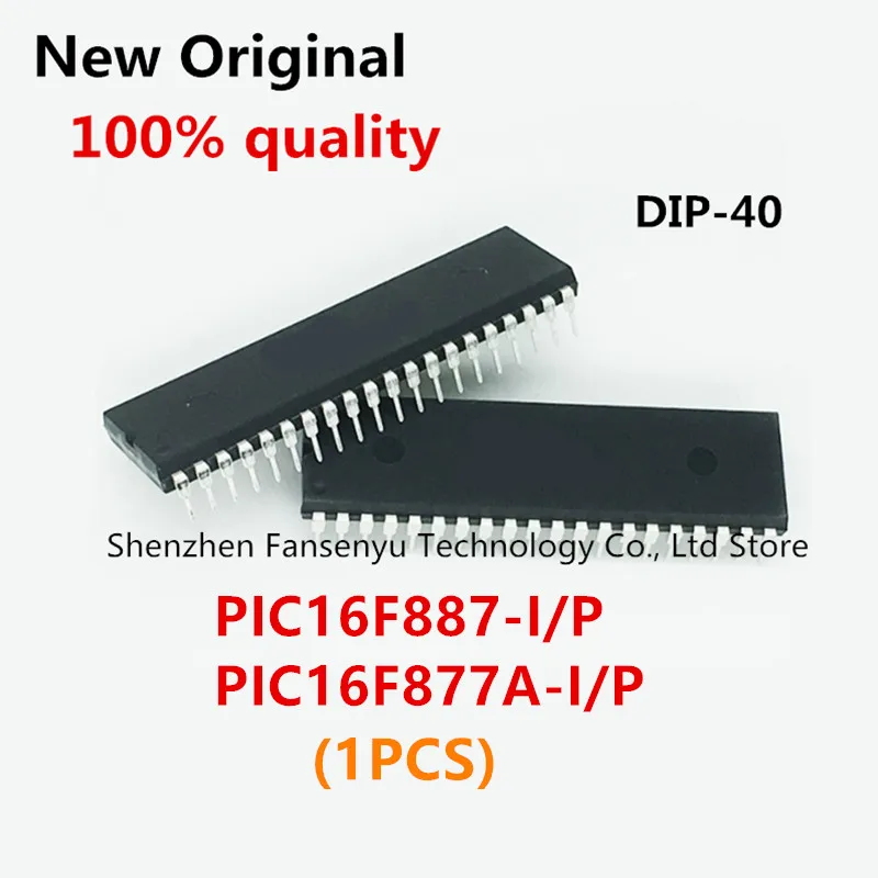 (1piece)100% New PIC16F887-I/P PIC16F877A-I/P PIC16F887 PIC16F877A DIP-40 Chipset