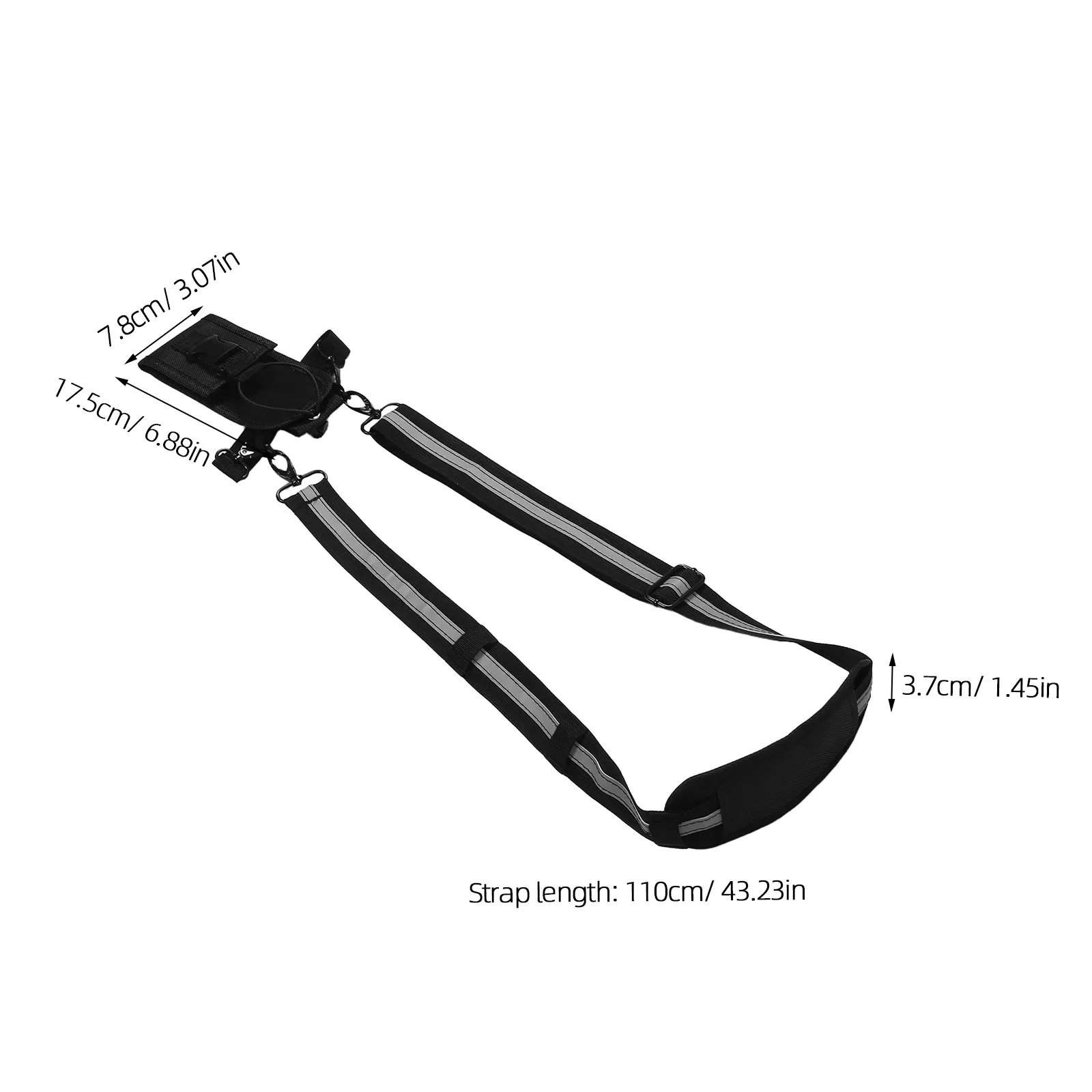 Firefighter Radio Strap Adjustable Portable Radio Holder Shoulder Harness Emergency Rescue Backpack Attachment Pouch Outdoor
