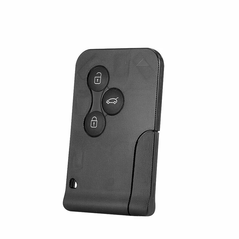 

For Renault Megane Scenic 2003-2006 2007 2008 3 Buttons Car Smart Card Black Car Remote Key Fob Shell With Small Key Accessories