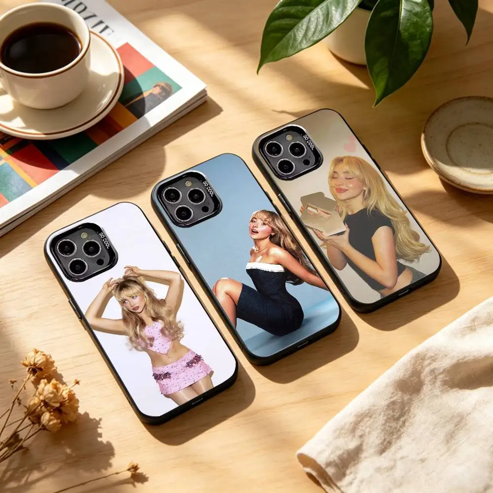 S-Sabrina S-Singer Carpenter  Black Candy silver phone case Phone Case For iPhone17,16,15,14,13,12,11 Plus,Pro Max