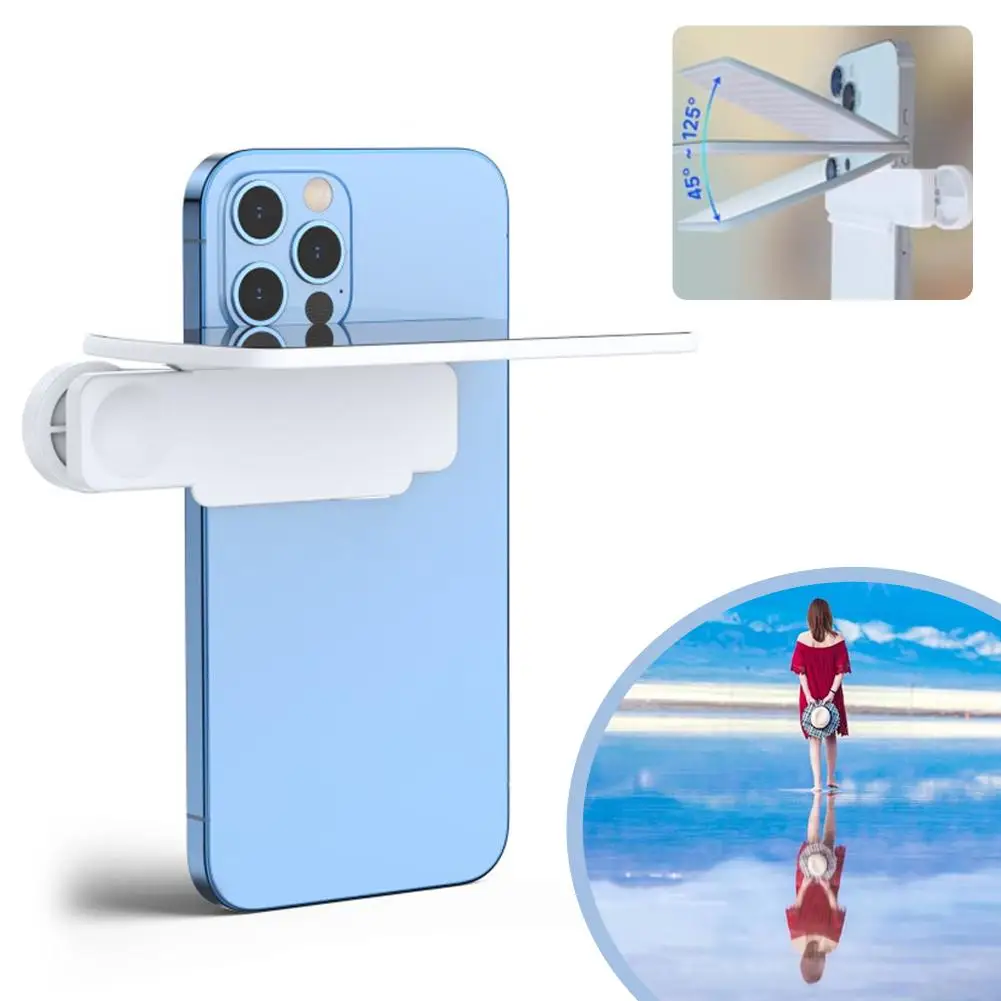 Adjustable Smartphone Camera Mirror Reflection Clip Kit For IPhone & All Phones HD Glass Reflection Mirror For Creative Pho W3I9