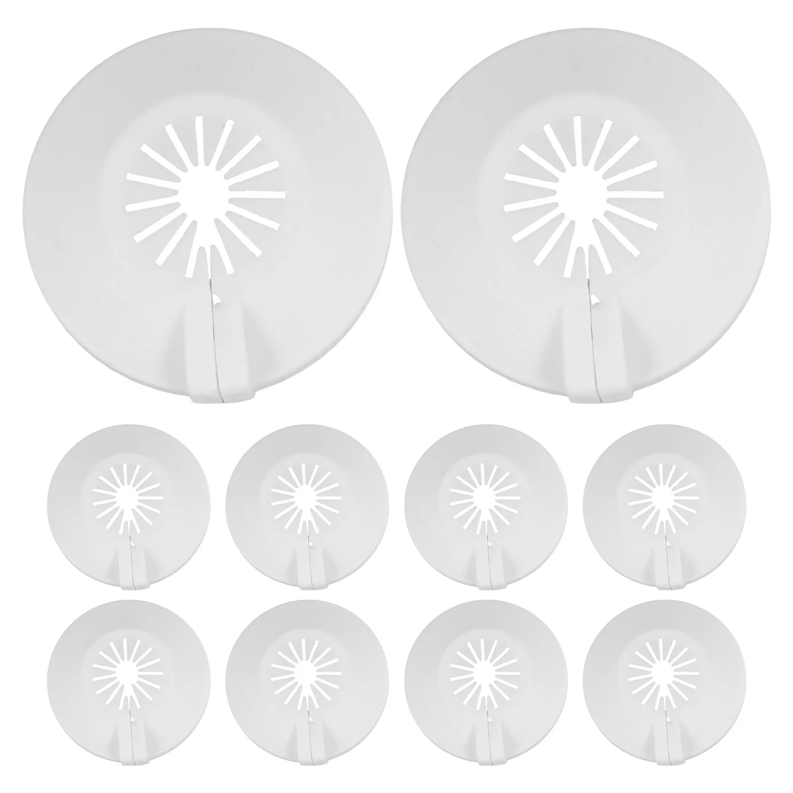 شفة جدارية مزخرفة لرش الحريق 10 قطعة أغطية شعار بلاستيكية لوحة حماية 15 مللي متر 20 مللي متر استبدال الرأس