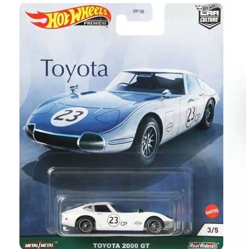 Original Hot Wheels Car Culture Series collezione classica modello di auto in lega Toyota Suit Toys for Boys Iron Bottom gomma Tire Gift