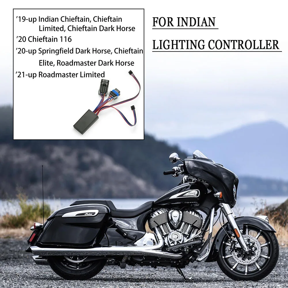 

Новый F ​ или Indian Challenger Chieftain Pursuit Roadmaster Springfield аксессуары для мотоциклов КОНТРОЛЕР ОСВЕТА