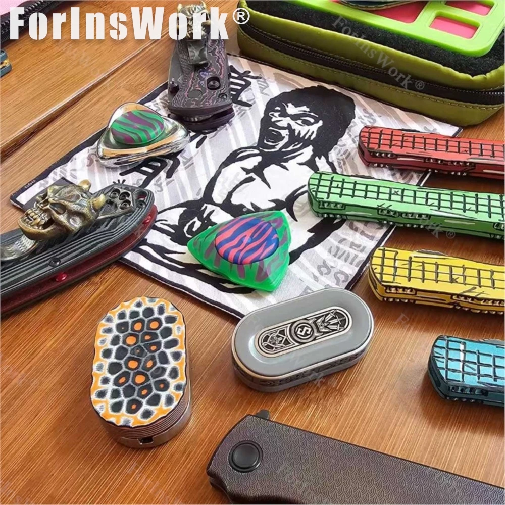 Destaque EDC cor aleatória luminosa Fidget Spinner