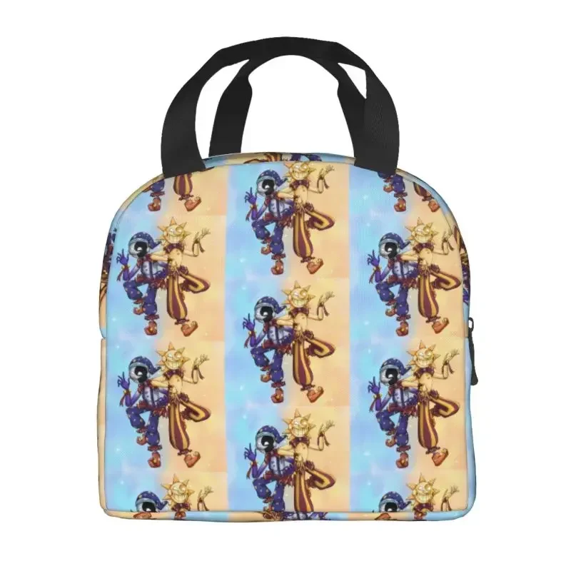 SunDrop و MoonDrop معزول حقيبة الغداء للمدرسة مكتب Fnaf الأمن الخرق المحمولة الحرارية برودة علب الاغذية النساء الأطفال