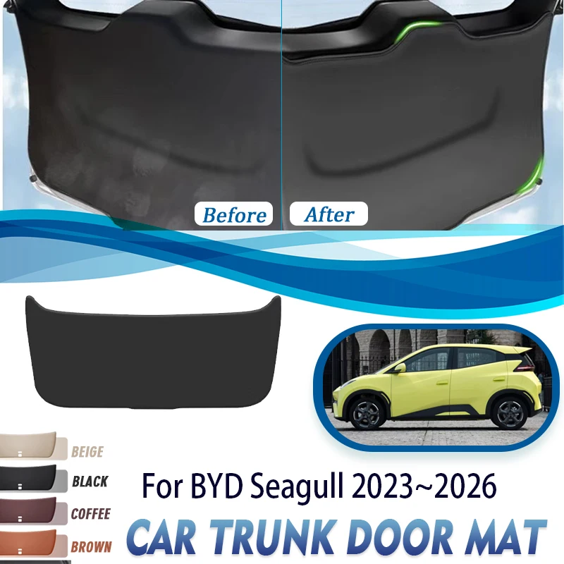 

Для BYD Seagull Dolphin Mini 2023 2024 2025 2026 коврик для задней двери БАГАЖНИКА АВТОМОБИЛЯ противогрязные коврики для задних ворот аксессуары для детской двери