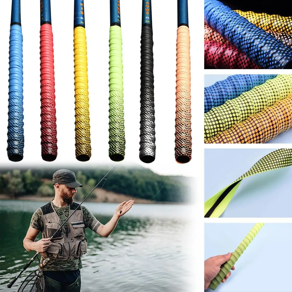 1pcs Non Slip Heat Shrink Tube Fishing Rod Wrap Handle Insulated Accessories Fishing Elastic Waterproof Cover Protect O3H0