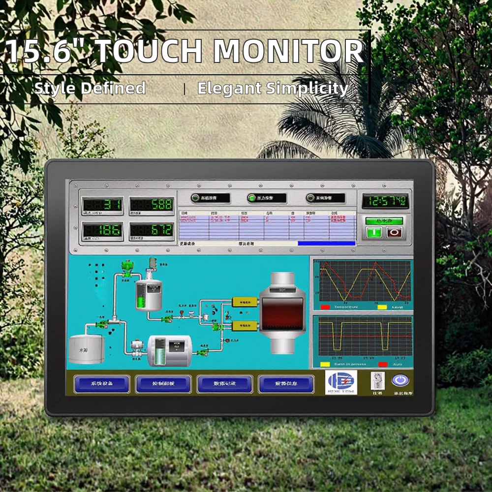 OEM 15.6 Inch Industrial USB VGA For HDMI Interface Monitor New Serial Connection Multi-Touch Touch Screen Touch Screen Monitors