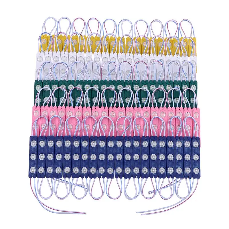 

Комплект светодиодных модулей, 20 шт., для украшения магазина, яркий и водонепроницаемый для рекламных вывесок, баннеров и дисплеев с подсветкой