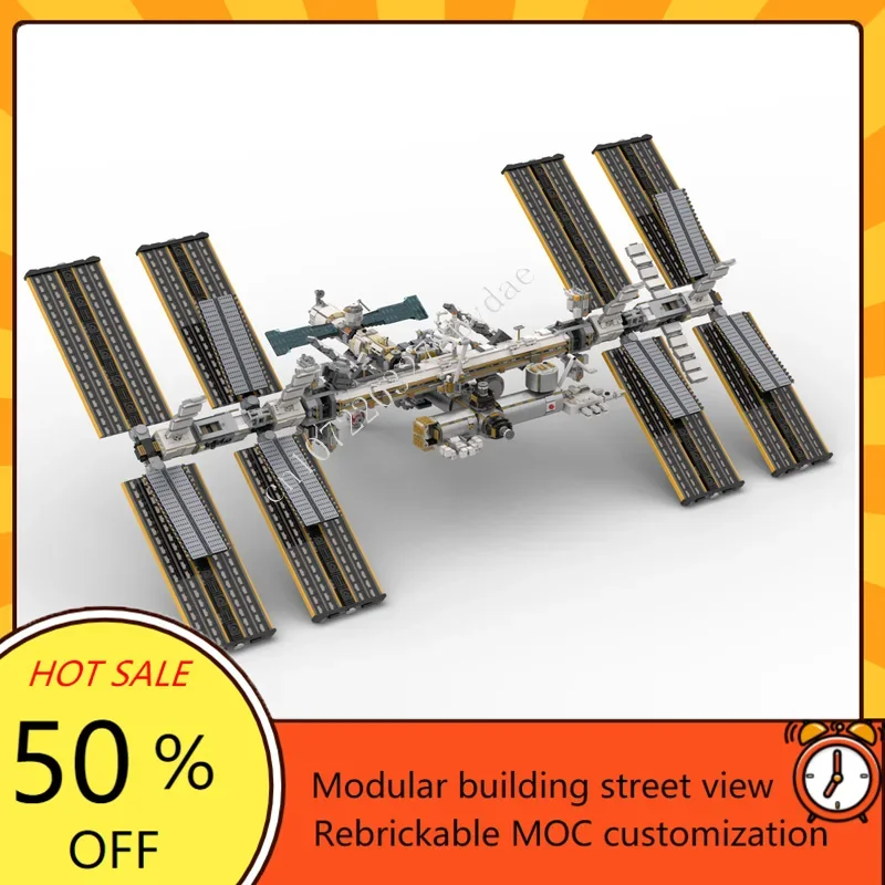 9022PCS International Space Station [1/110scale] Space War Military MOC SpaceShip Battle Model Custom Puzzles DIY Model Toy Gift