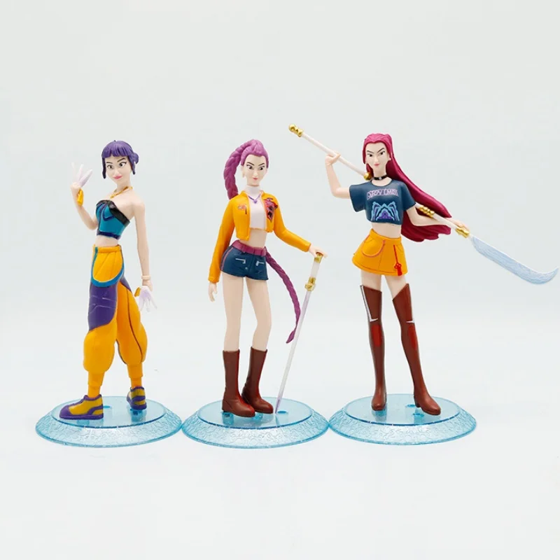 3 teile/satz K-pop Dämon Jäger Anime Figur Spielzeug 16 cm Rumi Mira Zoey Sussy Figur Puppe Fans Weihnachten geschenk