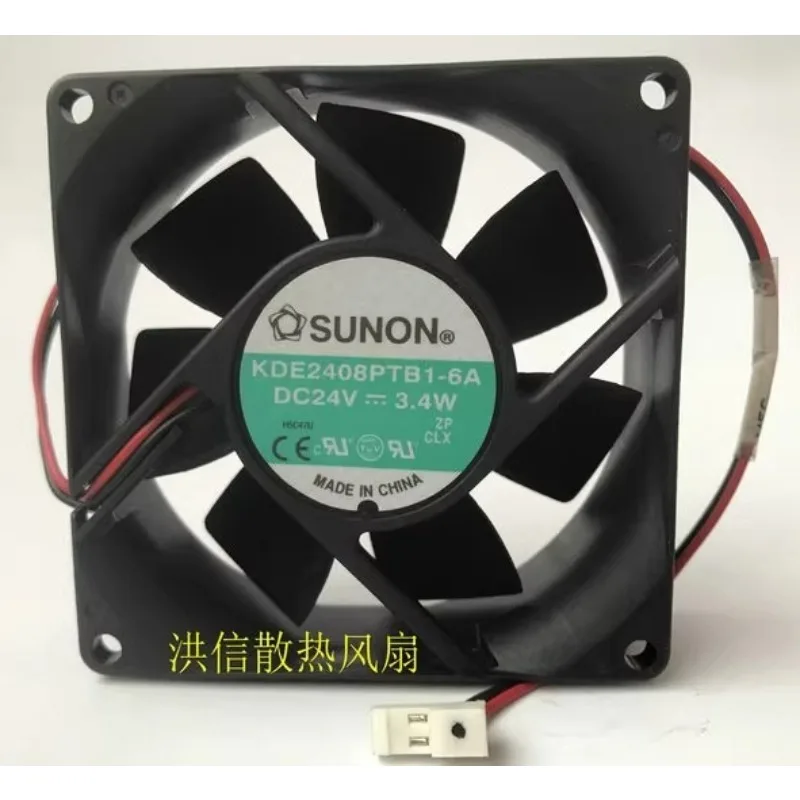 

New Cooler Fan for SUNON KDE2408PTB1-6A DC24V 3.4W 8CM inverter Cooling Fan 8025 80 * 80 * 25MM
