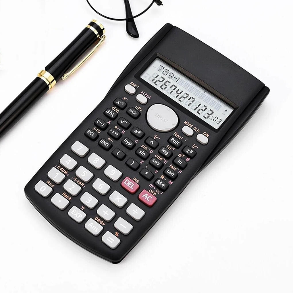 Scientific Calculator 10+2 Digit LCD Display Student Math Tool 240 Calculations Functions Calculator