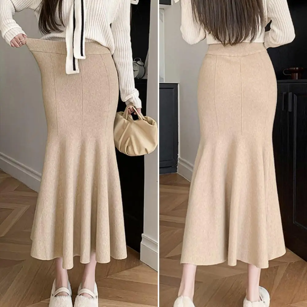 

High-waisted Slimming Skirt Medium-length Irregular Fish Tail For Plump Girls Summer Petite Casual Skirt