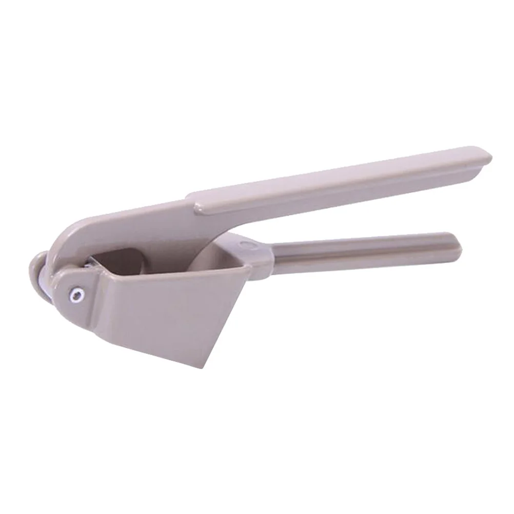 

Grey Garlic Press Slicer Mincer Crusher Alloy Tool Efficient Kitchen Gadget for Fresh Garlic Ginger Nuts Crushing