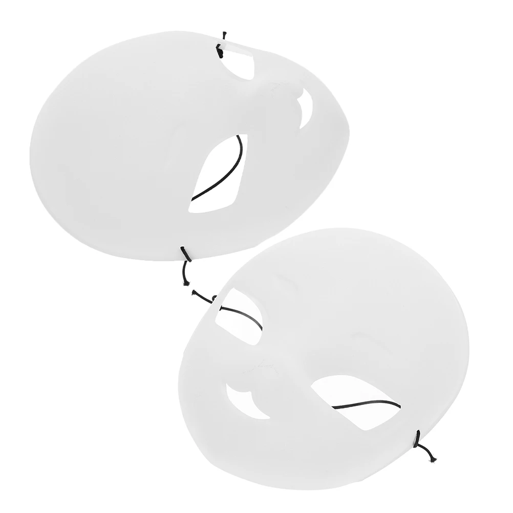 2 個の空白のキツネのフェイスマスク DIY クラフトキット大人子供用絵画装飾仮面舞踏会パーティー用品未完成マスク